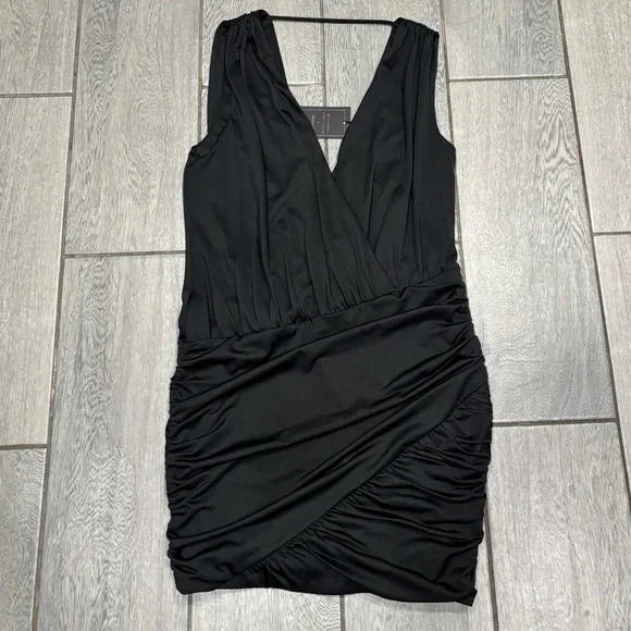 Revolve x Michael Costello Mina Mini Dress Size Small in Black - Picture 2 of 6